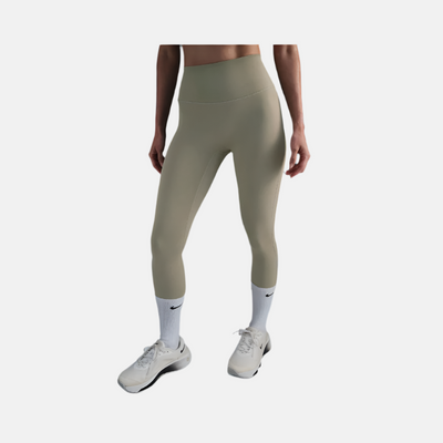 Nike One Seamless Front High-Waisted Full-Length Women's Leggings -Light Army/Black