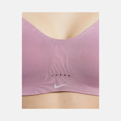 Nike Alate Minimalist Light-Support Padded Convertible Women's Sports Bra -Plum Dust/White