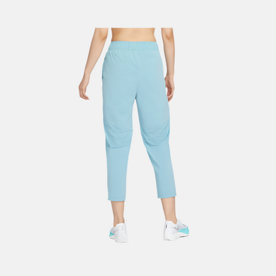 Nike Dri-FIT Fast Women's Mid-Rise 7/8 Running Trousers -Denim Turquoise