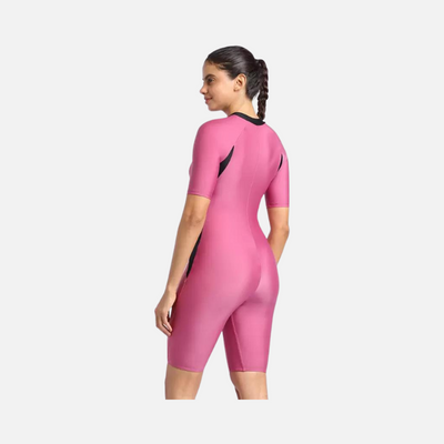 Speedo Essential Panel Adult Women Swimwear Knee suit -Hotmauve/Black