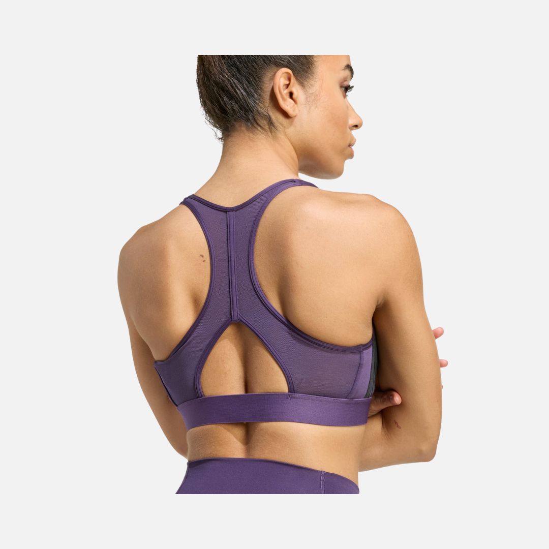 Adidas Powerreact Train Medium-Support 3-Stripes Bra