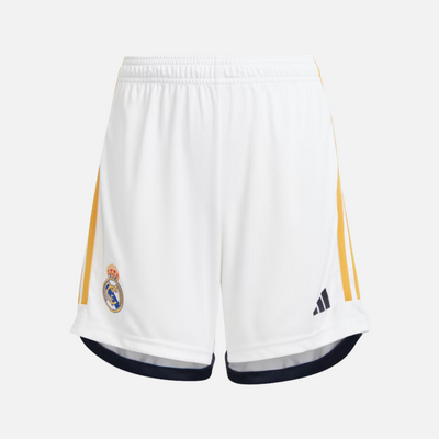 Adidas Real Madrid 23/24 Junioer Boys Football Shorts (7-16 Years) -White