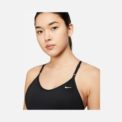 Nike Indy Women's Bra Tank Top - Black/Dark Smoke Grey/White