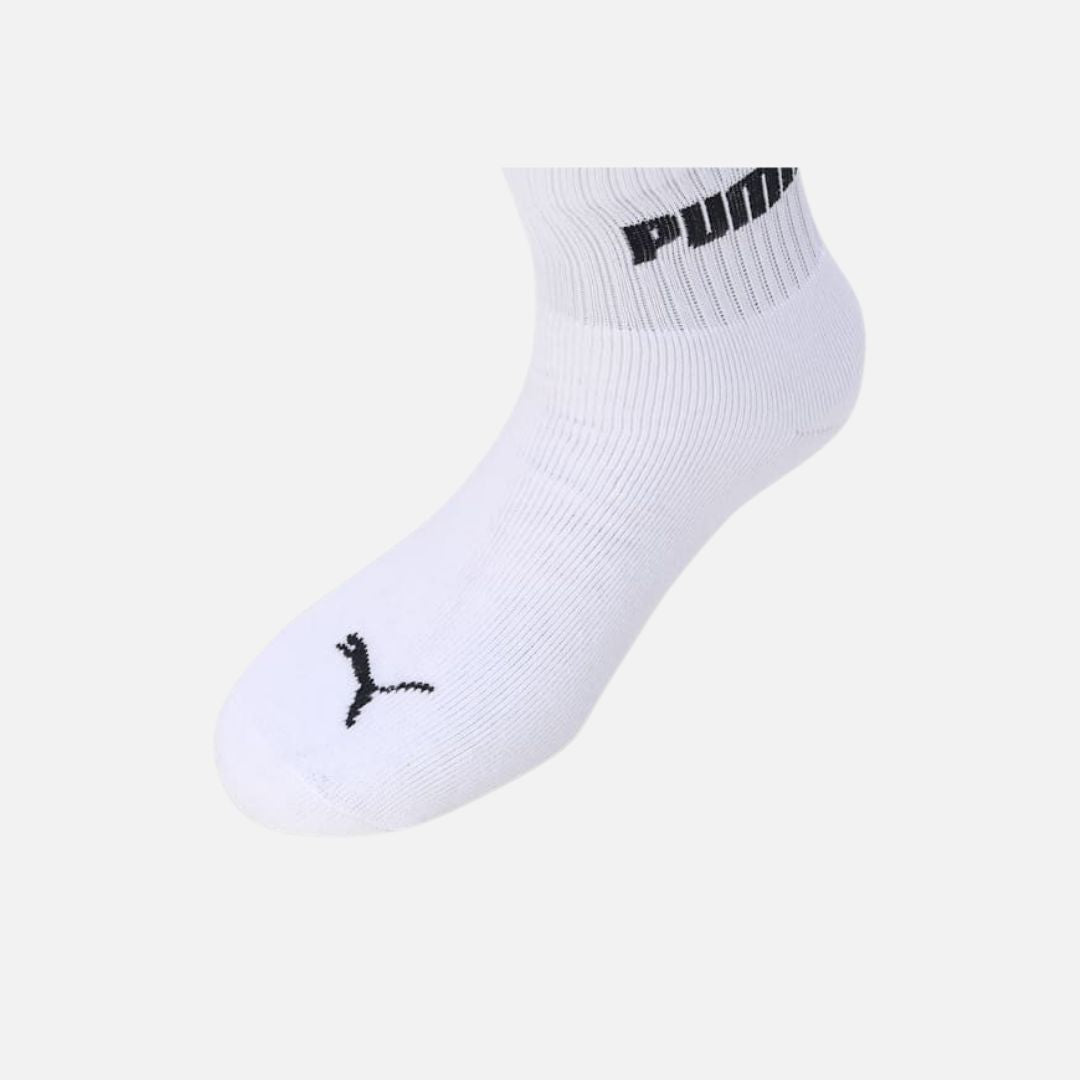 PUMA Sport Quarter Socks Pack of 3 WHITE