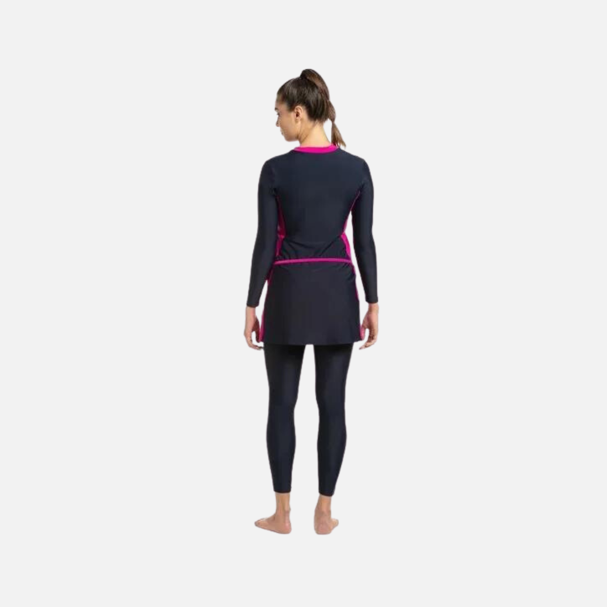 Speedo Adult Female 2Pc Full Body Suit - True Navy/Electric Pink