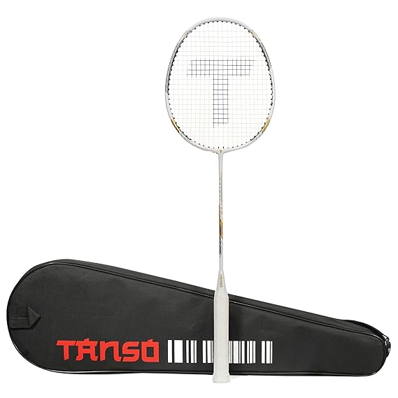 Tanso Astral 1.0 Graphite Badminton Racket (Pair)-Black/White
