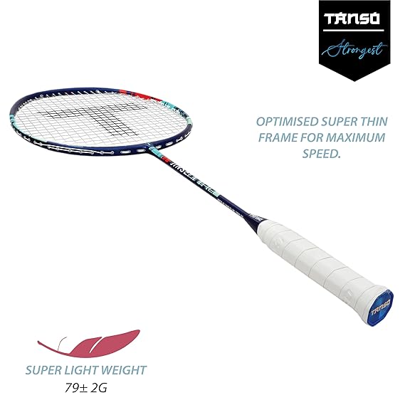 Tanso Jinsei Full Graphite Badminton Racquet -Navy