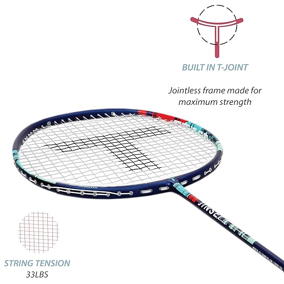 Tanso Jinsei Full Graphite Badminton Racquet -Navy