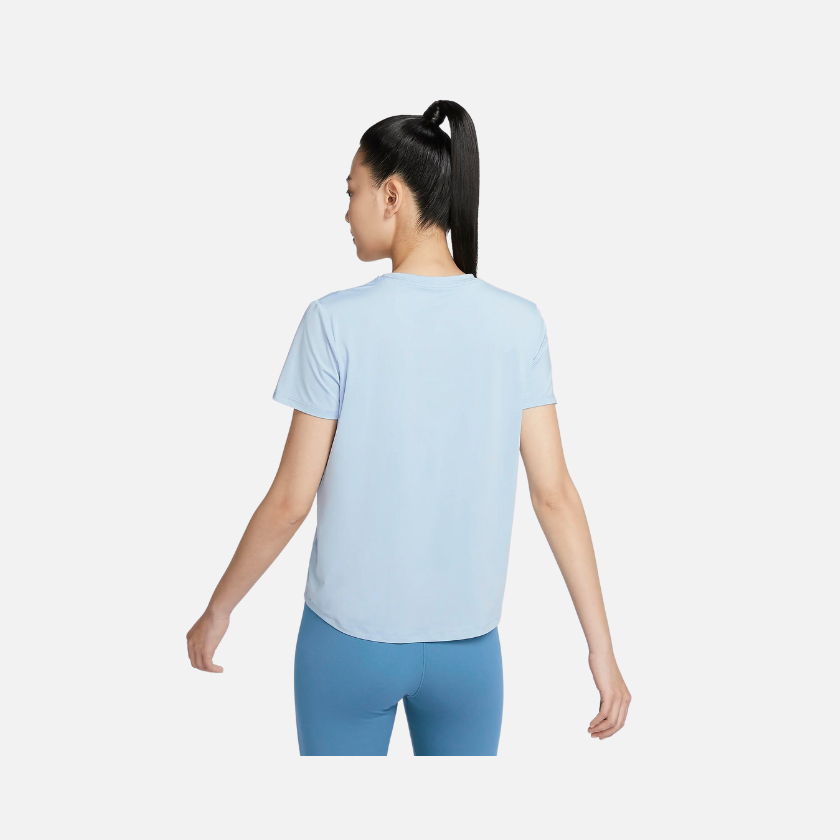 Nike One Classic Women's Dri-FIT Short-Sleeve Top -Light Armoury Blue/Black