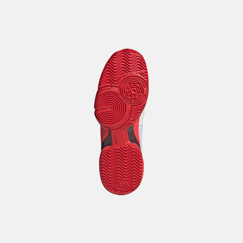 Adidas Kids’ Barricade Tennis Shoes Unisex - Cloud White/ Core Black/ Lucid Red
