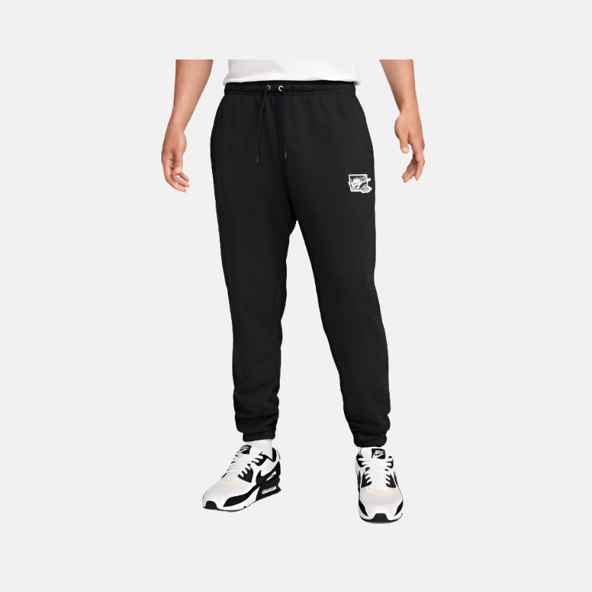 Nike Club French Terry Cuff Men's Pant -Black/White