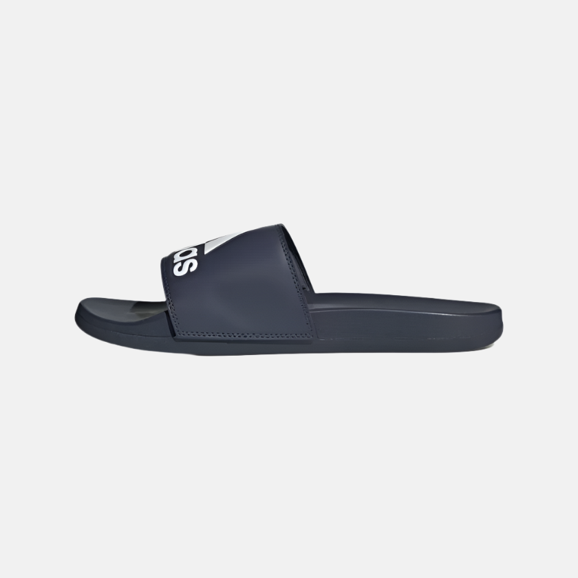 Adidas Adilette Comfort Unisex Slides -Shadow Navy/Cloud White/Shadow Navy