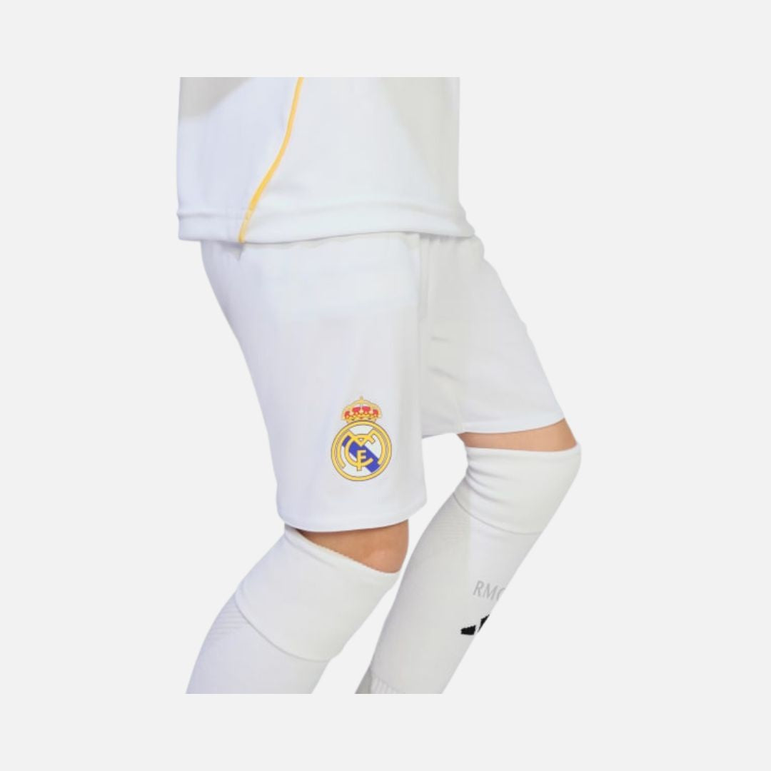 Adidas Real Madrid 25/26 Home Mini Kit Kids White