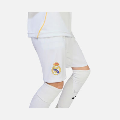 Adidas Real Madrid 25/26 Home Mini Kit Kids White