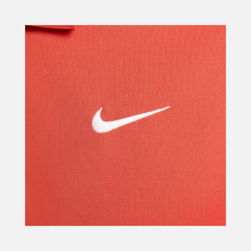 Nike Court Dri-FIT Men's Tennis Polo T-shirt -Rust Factor/White