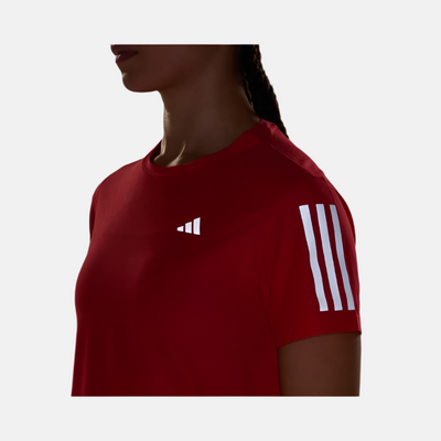 Adidas Own The Run Women's Running T-shirt - Pure Ruby