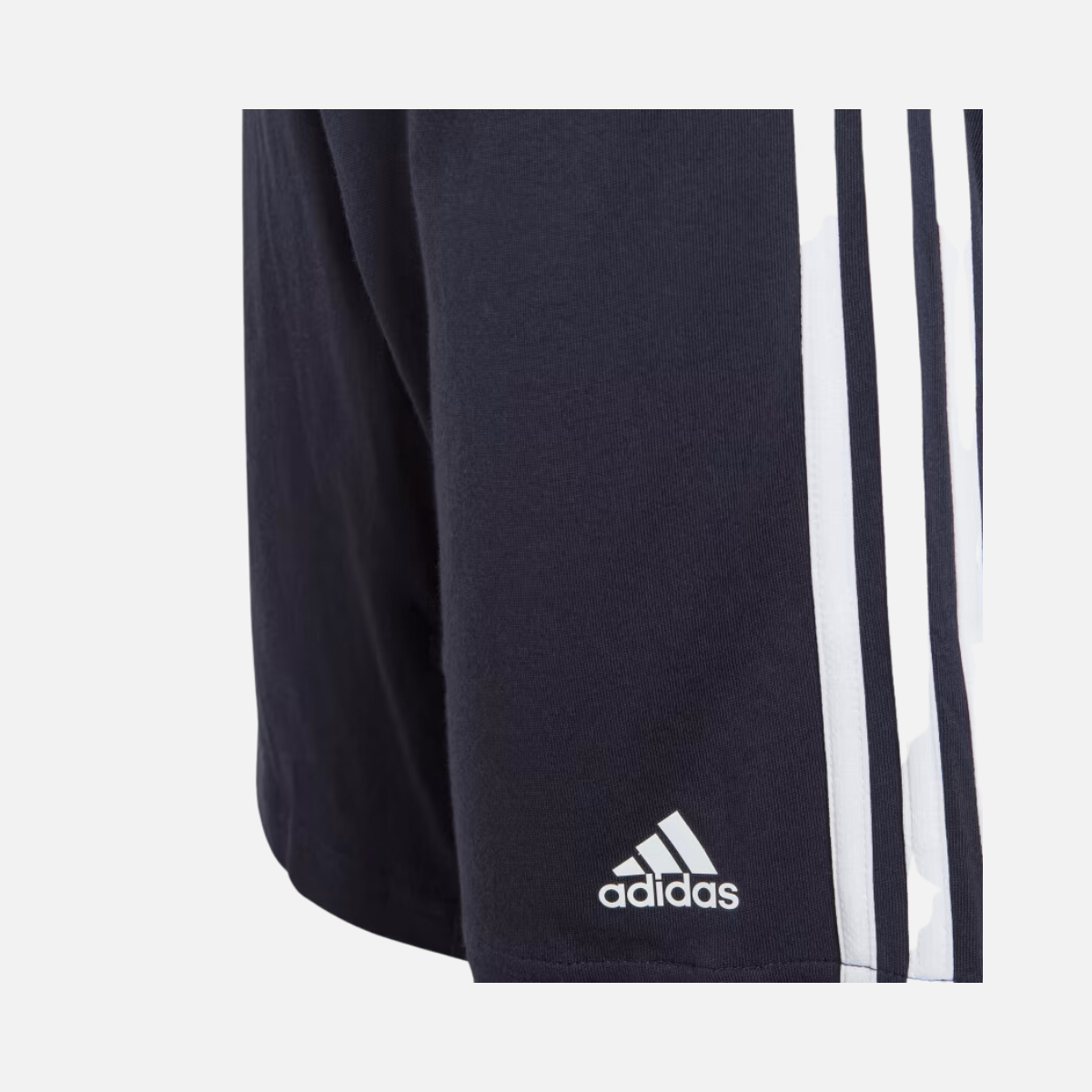 Adidas Essential 3 Stripes Shorts And T-shirt Kids Set (3-8 Years) -Semi Lucid Blue