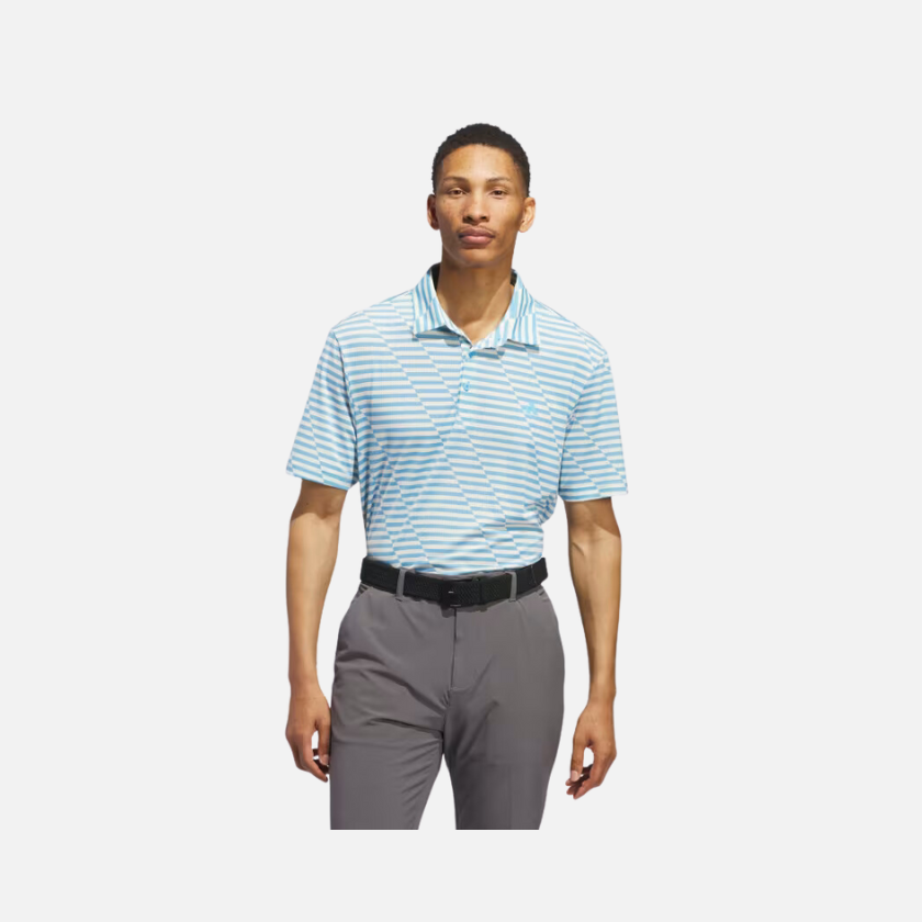 Adidas Ultimate 365 Mesh Print Men's Golf T-shirt -Semi Blue Burst