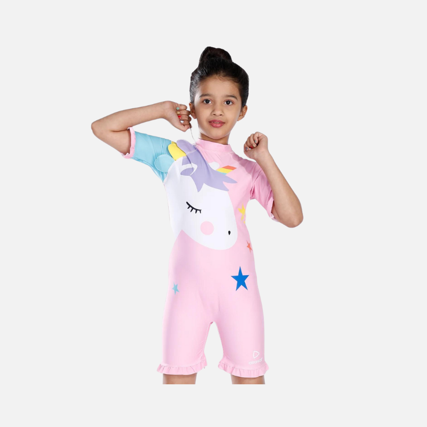 Airavat Rainbow Unicorn Kids Girl Swimming Costume (2-16Year) -Pink
