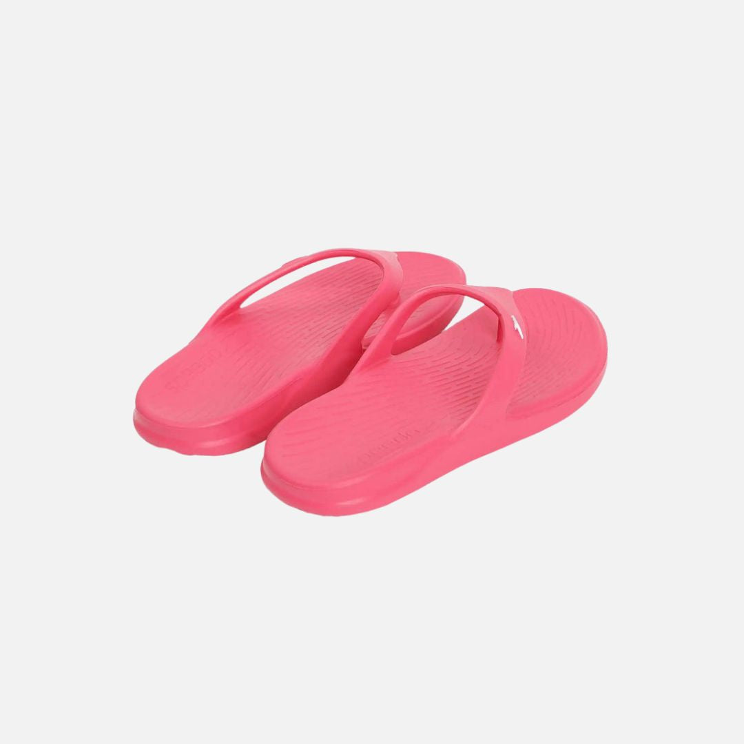 Speedo Unisex Junior's Single Colour Flip Flops For Boys and Girls - Raspberry Fill & White