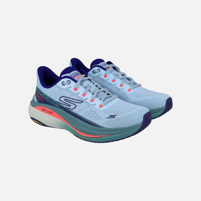 Skechers MAX CUSHIONING PROPULSION Womens Walking shoes -LIGHT BLUE/NAVY