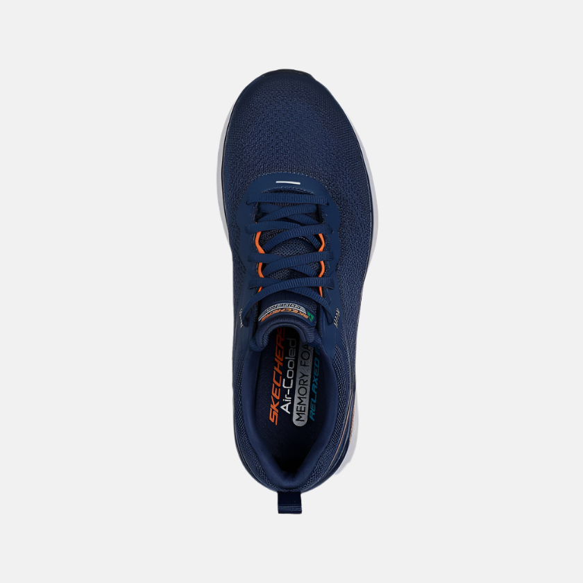 Skechers Edgeride-Exxo Men's Running Shoes -Navy/Orange