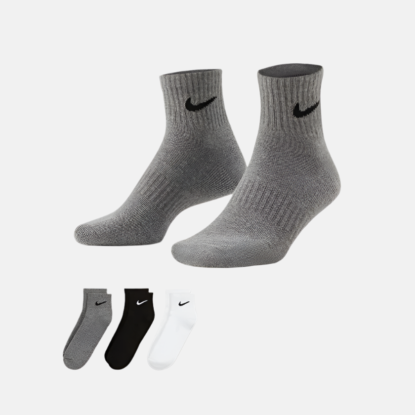 Nike Everyday Cushioned Training Ankle Socks (3 Pairs) -Multi-Colour