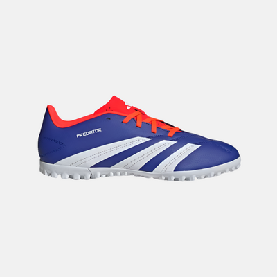 Adidas Predator Club Turf Unisex Football Shoes -Lucid Blue/Cloud White/Solar Red