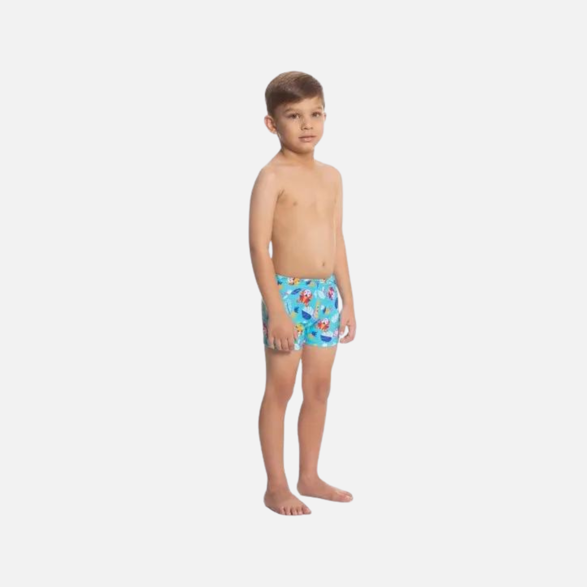 Speedo Jungle Terry Digital Allover Aquashort -Turquoise/Yellow/Mango