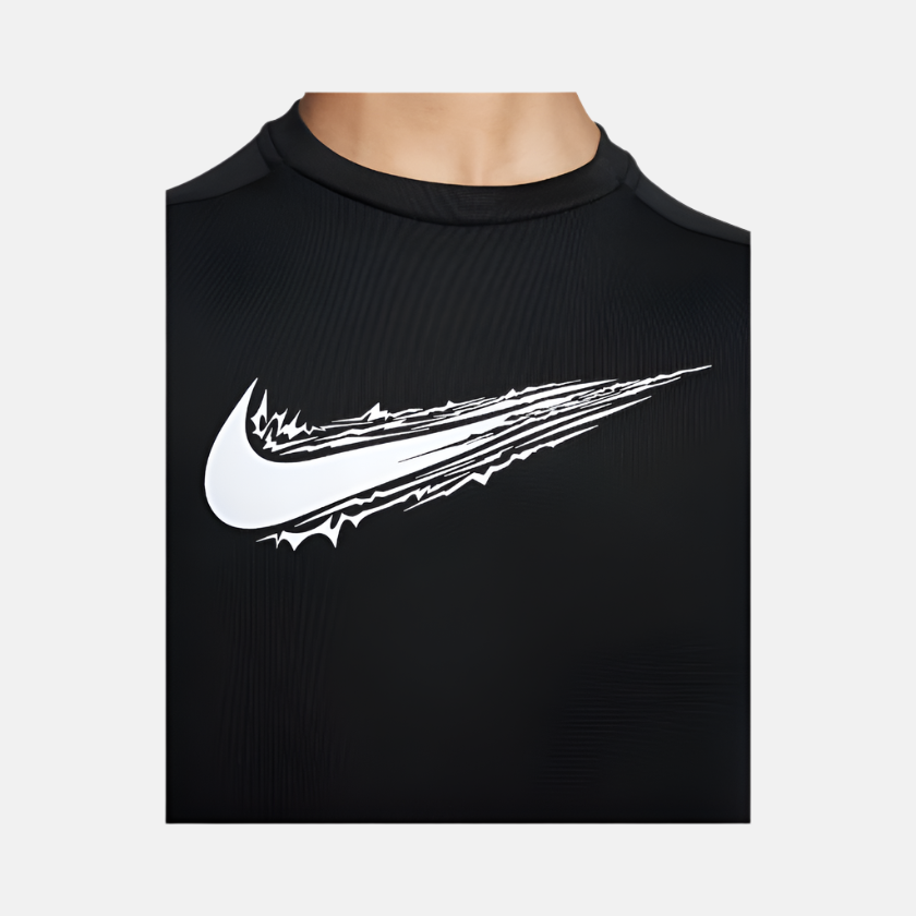 Nike Multi Older Kid's Boy Dri-FIT Short-Sleeve Top -Black/White