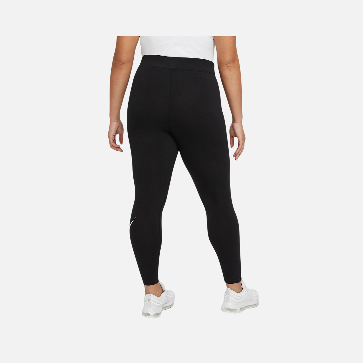 Nike Sportswear Essential Women's High-Waisted Leggings -Black/White