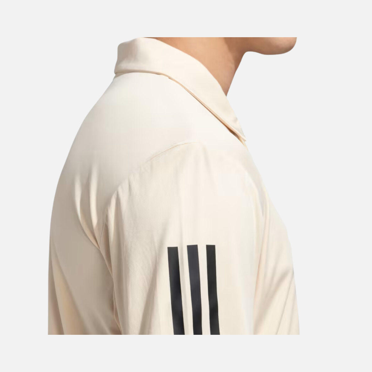Adidas Club 3 Stripes polo Men's Tennis T-shirt -Sand Strata
