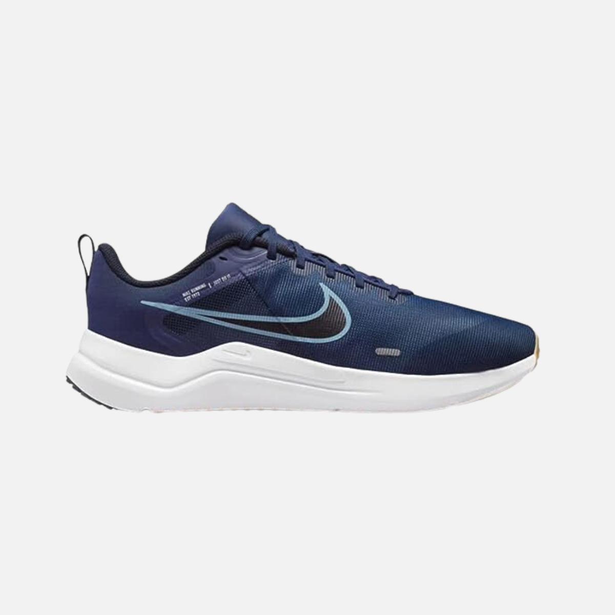 Nike Men Downshifter 12 Running Shoes -Midnight Navy/Worn Blue-Dark Obsidian