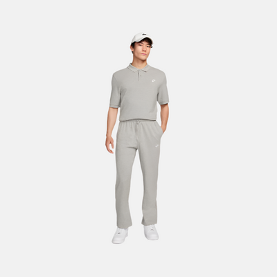 Nike Sportswear Club Knit Open-Hem Men's Pants -Dark Grey Heather/White