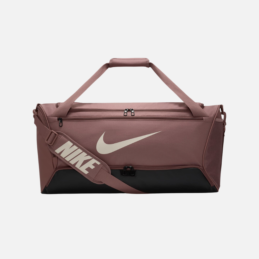 Nike Brasilia 9.5 Training Duffel Bag (Medium 60L) -Smokey Mauve/Black/Light Orewood Brown