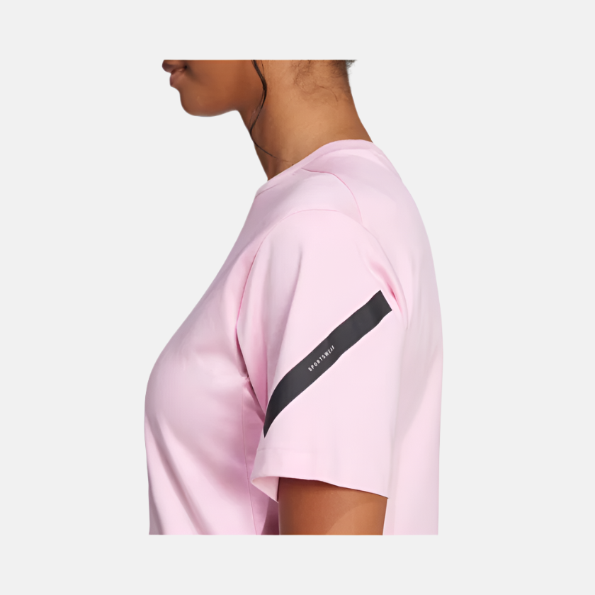 Adidas Z.N.E. Women's Lifestyle T-shirt -True Pink