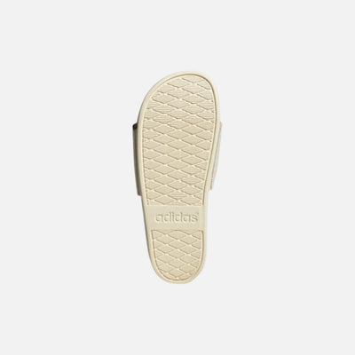 Adilette Comfort Slides Wonder White / Linen Green Met. / Linen Green Met.