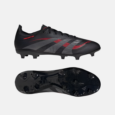 Adidas Predator League Firm Multi-Ground Unisex Football Shoes -Core Black/Grey Four/Lucid Red