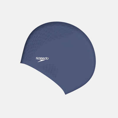 Speedo Bubble Active+ Chlorine Resistant Swim Adult Unisex Cap -Blue