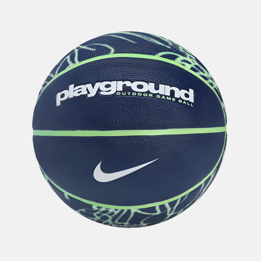 Nike Everyday Playground 8P Deflated Graphic Basketball -Black/Lime Blast/Game Royal/Rush Fuchia/Amber/Black