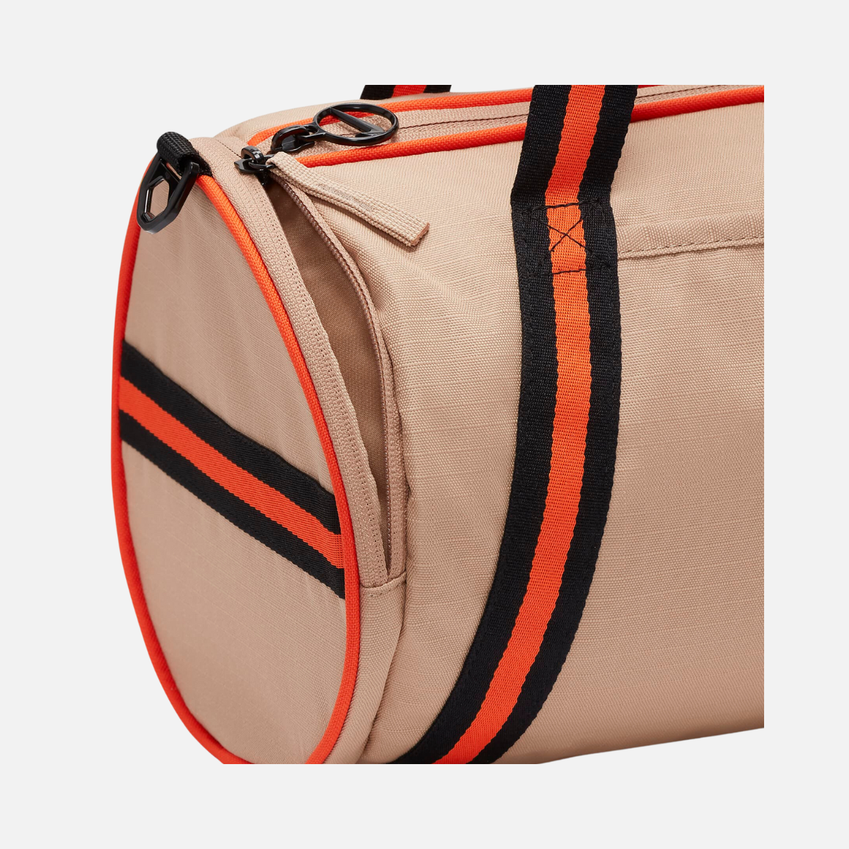 Nike Heritage Retro Duffel Bag (13L) -Hemp/Rush Orange/Black