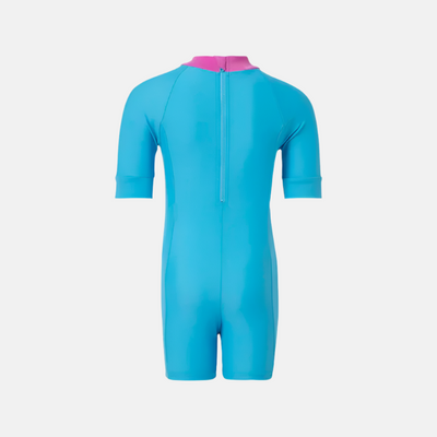 Speedo Endura Brite Essential All In One Girl's Legsuit - Picton Blue/Arctic Glass/Diva