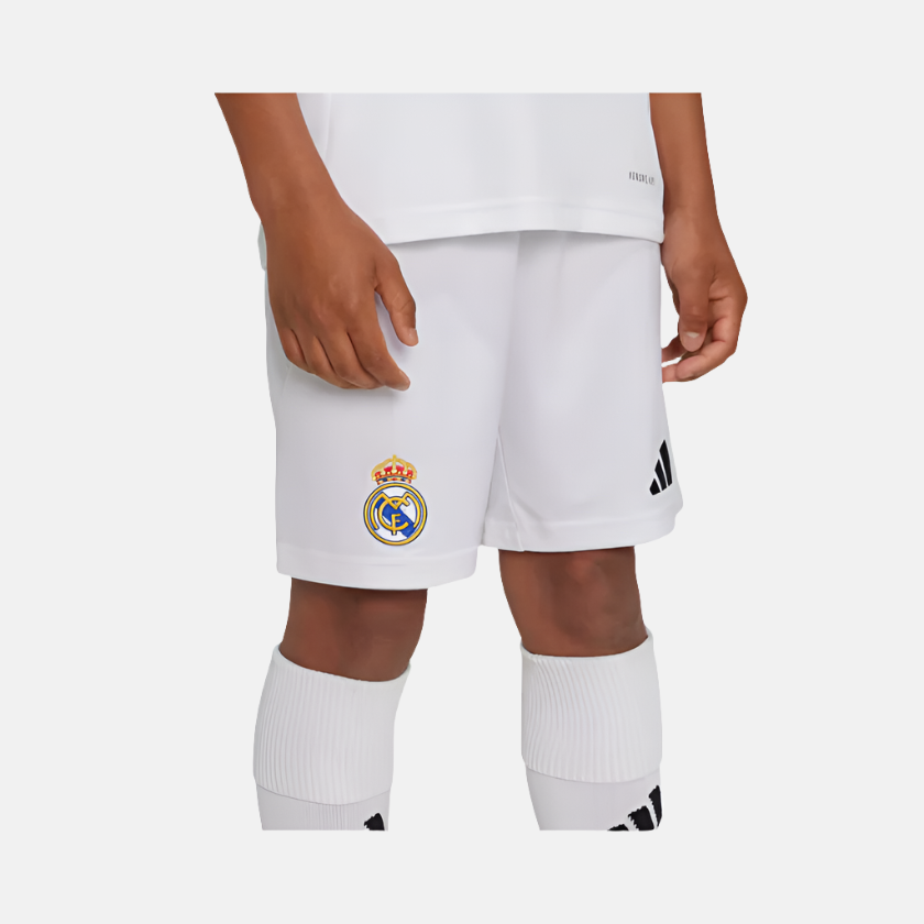 Adidas Real Madrid 24/25 Home Kids Football Shorts (7-16Yeasr