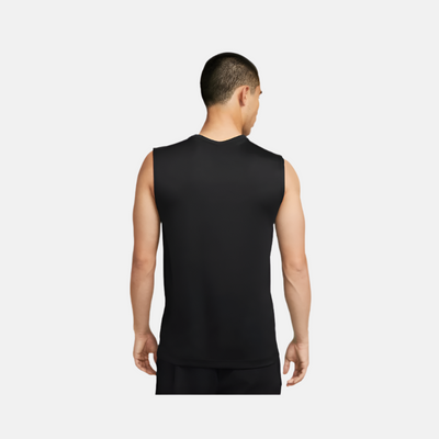 Nike Dri-FIT Legend Sleeveless Fitness Men's T-Shirt -Black/Matte Silver