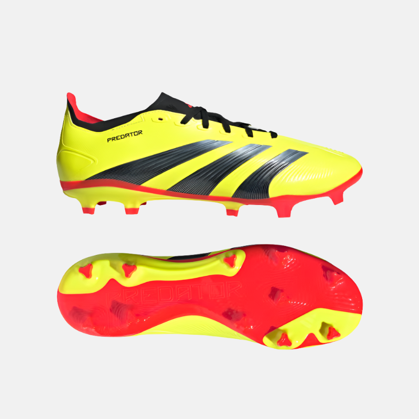 Adidas Predator League Firm Ground Football Shoes -Team Solar Yellow 2/Core Black/Solar Red