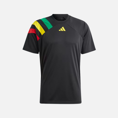 Adidas FORTORE 23 Men's Football Jersey -Black/Team Green/Team Yellow/Team Collegiate Red