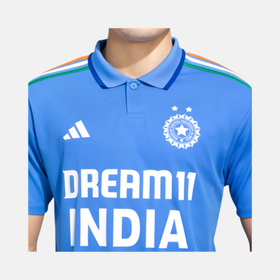 Adidas IND Cri FAN Men's Cricket Jersey -True Blue