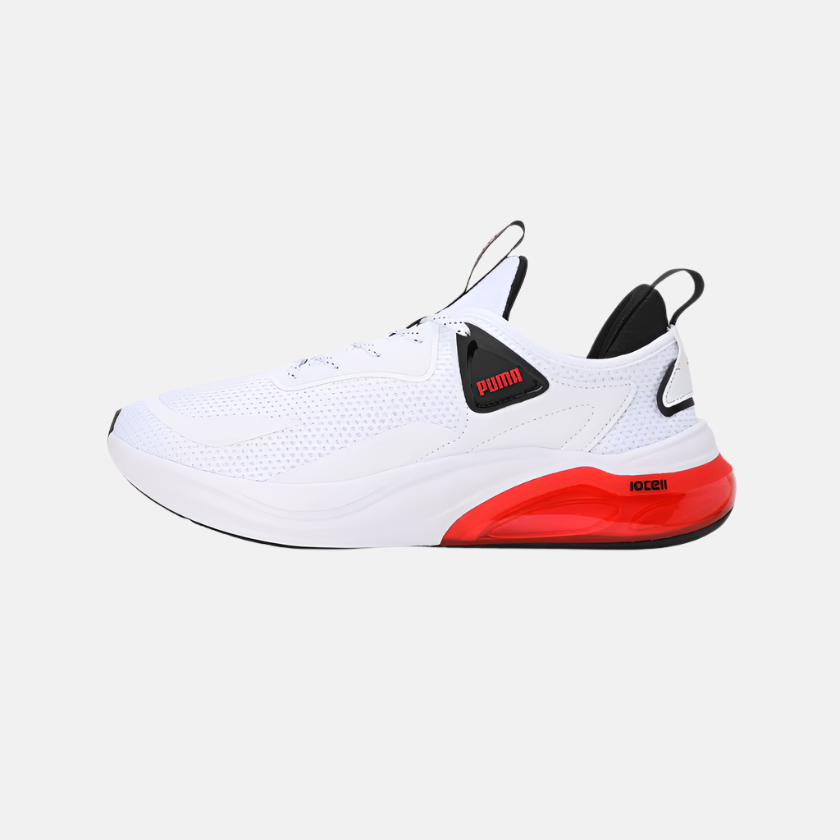 Puma Cell Thrill Unisex Running Shoes - White/Black/For All Time Red