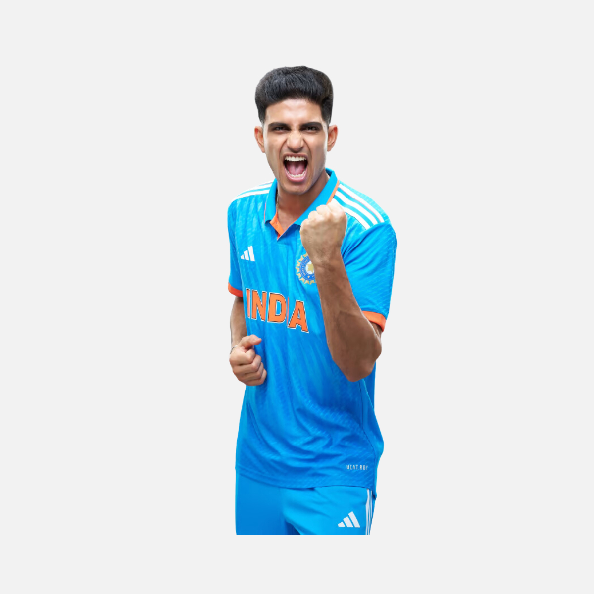 Adidas India Cricket Odi Men's T-shirt -Bright Blue