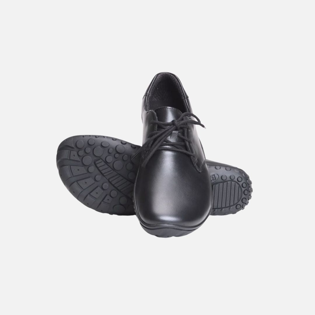 BAER URBN Leder Executive unisex Barefoot Shoes- Black